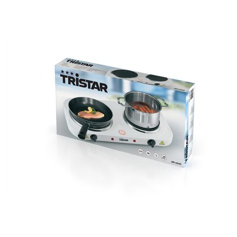 Tristar | Free standing table hob | KP-6245 | Number of burners/cooking zones 2 | Rotary | White | Electric - 8